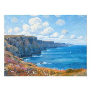 Impression Photo "Falaises d'Endless Horizon" - Un paysage marin ga
