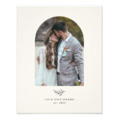 Impression Photo Famille Mariage de verdure minimale (Devant)