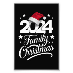Impression Photo Famille Noël 2024 Correspondant Pyjama Père Noël