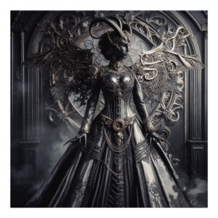 Impression Photo Fantaisie Steampunk Ténèbres Démon Mode