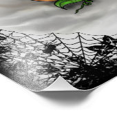 Impression Photo Fantôme, Chat, Chat et Citrouille, Bonne Halloween (Coin)