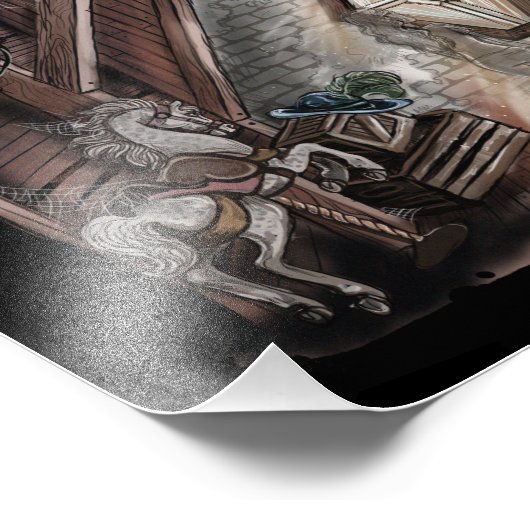 Impression Photo Fantôme dans l'art du grenier (Coin)