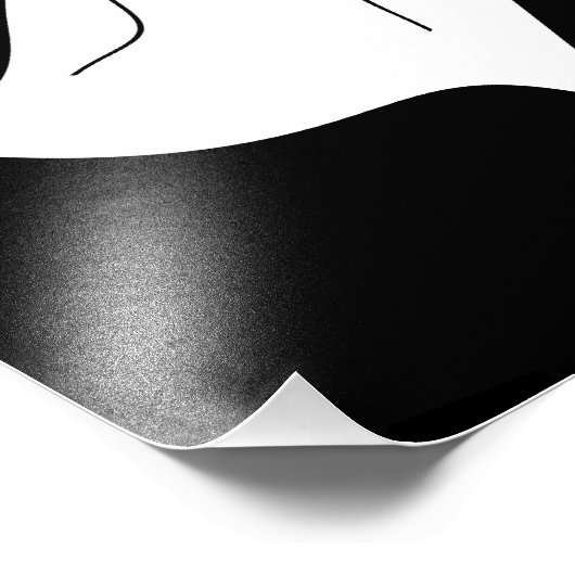 Impression Photo Fantôme de dessin blanc (Coin)