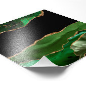 Impression Photo Faux Emerald Green Marbled Agate (Coin)