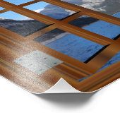 Impression Photo Faux Window Rocky Mountain Lac paisible (Coin)