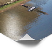 Impression Photo Faversham Creek, Angleterre, avec Paddle Boarder (Coin)