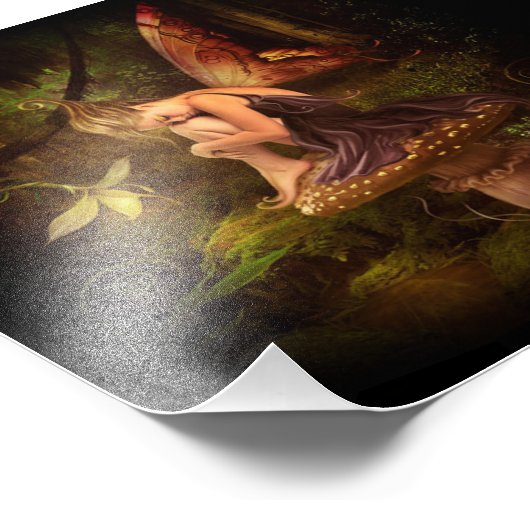 Impression Photo fée des champignons (Coin)