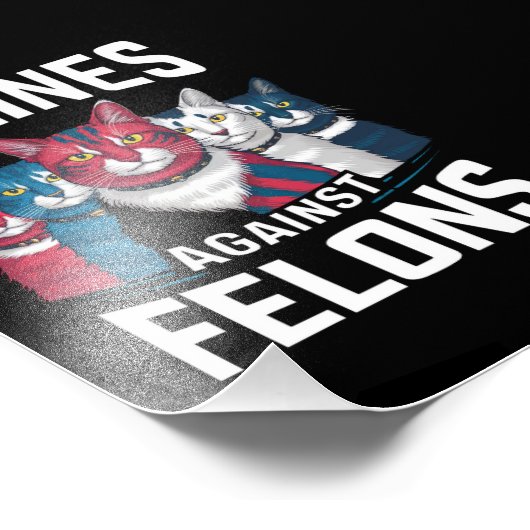 Impression Photo Felines contre Felons (Coin)