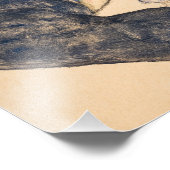 Impression Photo Femme assise avec genou blond par Egon Schiele (Coin)