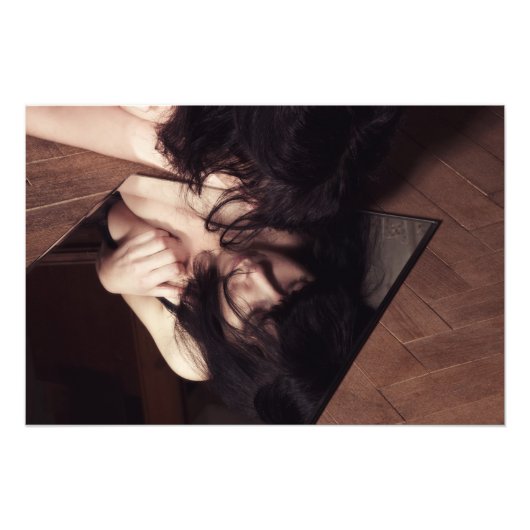 Impression Photo Femme et miroir (Devant)