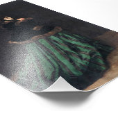 Impression Photo Femme Monet en robe verte (Coin)