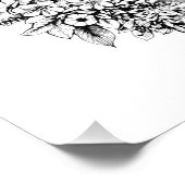 Impression Photo femme visage art avec fleur pour déco maison (Coin)