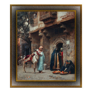 Impression Photo Femmes Arabes Devant Une Porte