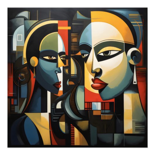 Impression Photo Femmes cubistes (Devant)