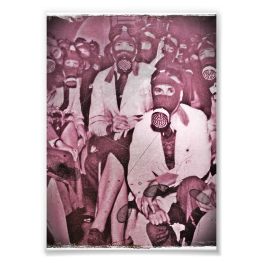 Impression Photo Femmes dans les masques à gaz (Devant)