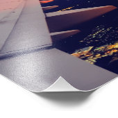 Impression Photo Fenêtre Avion Horizon Soleil Aviation (Coin)