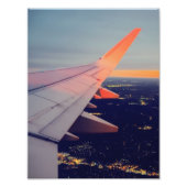 Impression Photo Fenêtre Avion Horizon Soleil Aviation (Devant)