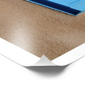 Impression Photo Fenêtre bleue de Taos (Coin)