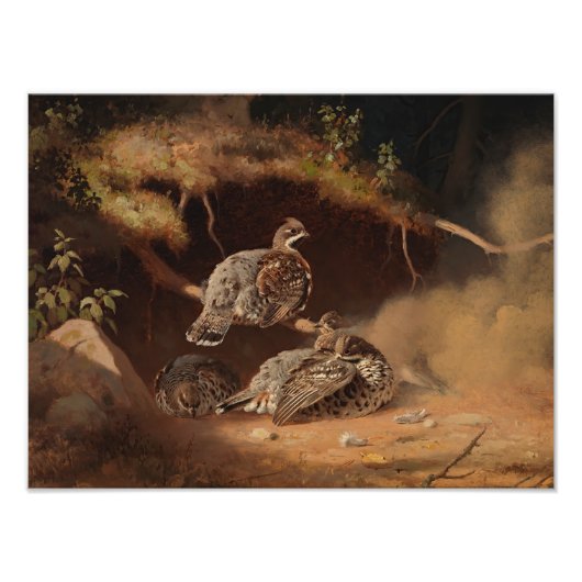 Impression Photo Ferdinand von Wright - Déchets de bruyère (Devant)