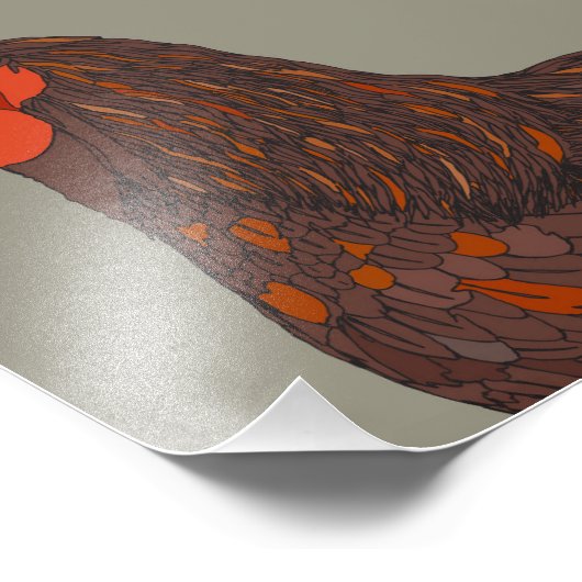 Impression Photo Ferme Rooster (Coin)