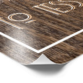 Impression Photo Ferme Rustique Boho Woodgrain Élégant Chic (Coin)