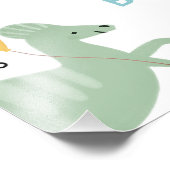 Impression Photo Fête Comme Dinosaur 1er anniversaire Affiche de bi (Coin)