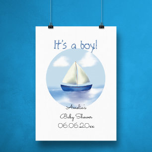 Impression Photo Fête de naissance personnalisée pour garçon avec v