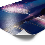 Impression Photo Fête des feux d'artifice sur East Gull Lake (Coin)