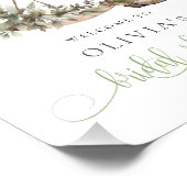 Impression Photo Fête des mariées calligraphique occidentale rustiq (Coin)