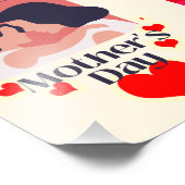 Impression Photo fête des mères heureuse. (Coin)