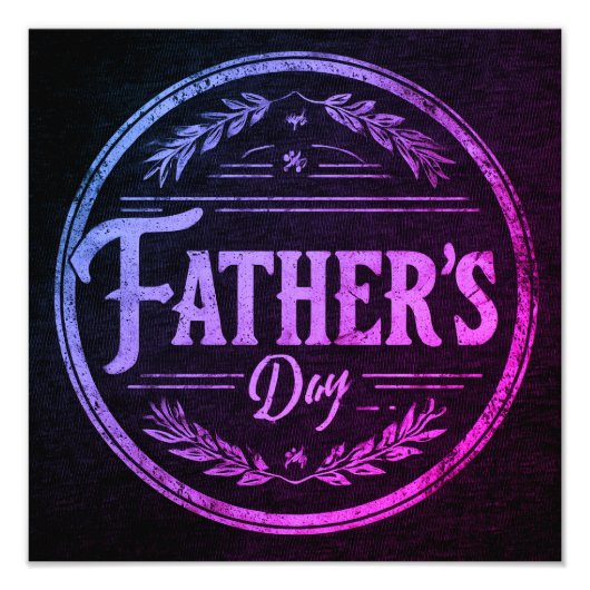 Impression Photo Fête des pères murale (Devant)