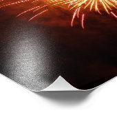 Impression Photo Feu d'artifice rouge, blanc et bleu I Patriotique (Coin)