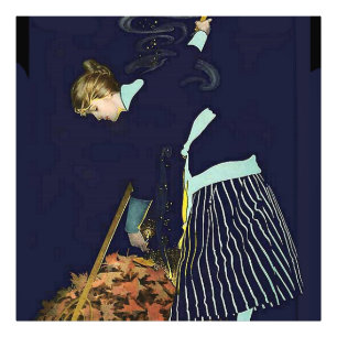 Impression Photo Feu de feuilles d'automne par C Coles Phillips