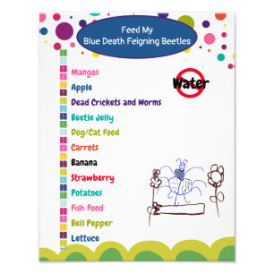 Impression Photo Feuille de soins aux coléoptères pour la fièvre bl