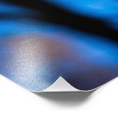 Impression Photo Feuille d'érable jaune en bleu (Coin)