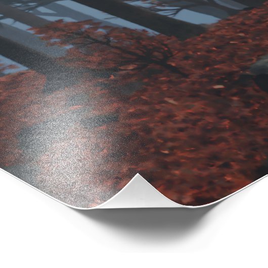 Impression photo Feuille d'hiver (Coin)