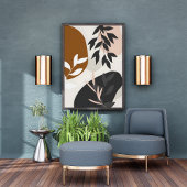 Impression Photo Feuille moderne du milieu du siècle