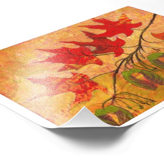 Impression Photo Feuilles d'érable (Coin)