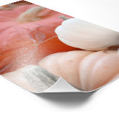 Impression Photo Feuilles Rouges D'Automne Sur Citrouilles Orange E (Coin)