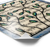 Impression Photo Feuilles sur le texte français (Coin)