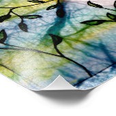 Impression Photo Feuilles sur Vellum avec Aquarelles (Coin)