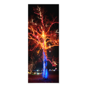 Impression Photo Feux d'arbre de Noël Abstrait