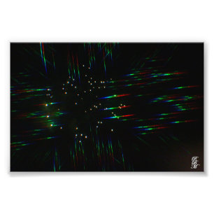 Impression Photo Feux d'artifice à travers des lunettes 3D 3