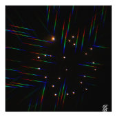 Impression Photo Feux d'artifice à travers les verres 3D 4 (Devant)