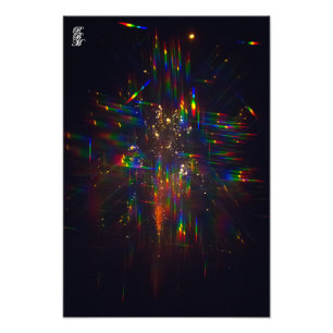 Impression Photo Feux d'artifice à travers les vitres 3D 2