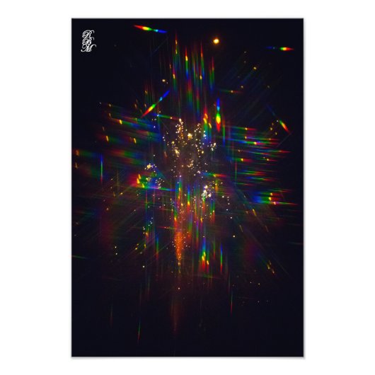 Impression Photo Feux d'artifice à travers les vitres 3D 2 (Devant)
