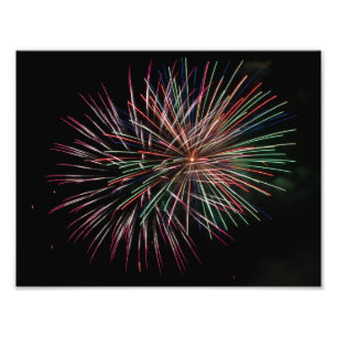 Impression Photo Feux d'artifice colorés multi