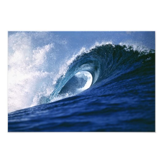 Impression Photo Fidji, Tavarua, Cloudbreak. Une vague (Devant)