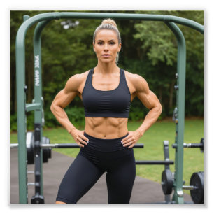 Impression Photo Fierce Fitness Queen Forte Physique Extérieur Sall