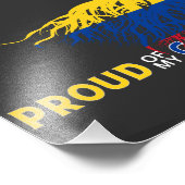 Impression Photo Fière de mes racines colombiennes Patrimoine Hispa (Coin)